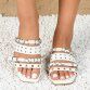 Damen Flache Sandalen - white