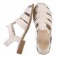 Damen Flache Sandalen - beige