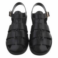 Damen Flache Sandalen - black