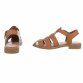 Damen Flache Sandalen - camel
