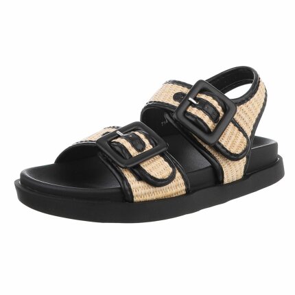 Damen Flache Sandalen - beige - 12 Paar