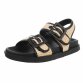 Damen Flache Sandalen - beige Gr. 38