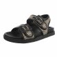 Damen Flache Sandalen - black Gr. 37