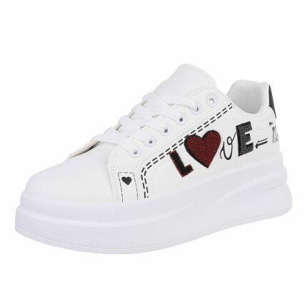 Damen Low-Sneakers - whiteblack Gr. 40