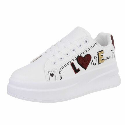 Damen Low-Sneakers - wine Gr. 38