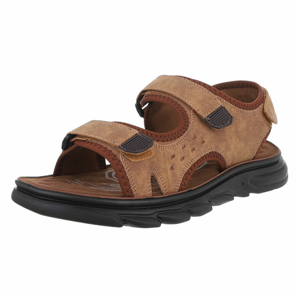 Herren Sandalen - camel Gr. 40