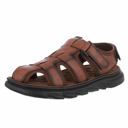 Herren Sandalen - camel Gr. 40