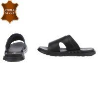 Leder Herren Sandalen - black