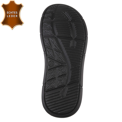 Leder Herren Sandalen - black