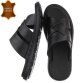 Leder Herren Sandalen - black