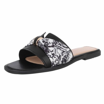 Damen Flache Sandalen - black Gr. 37