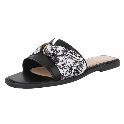 Damen Flache Sandalen - black Gr. 37