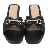 Damen Flache Sandalen - black