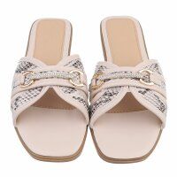 Damen Flache Sandalen - snake