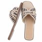 Damen Flache Sandalen - zebra