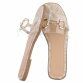 Damen Flache Sandalen - beige