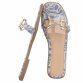 Damen Flache Sandalen - blue