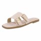 Damen Flache Sandalen - beige Gr. 41