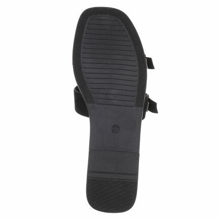 Damen Flache Sandalen - black