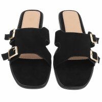 Damen Flache Sandalen - black