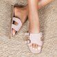 Damen Flache Sandalen - pink
