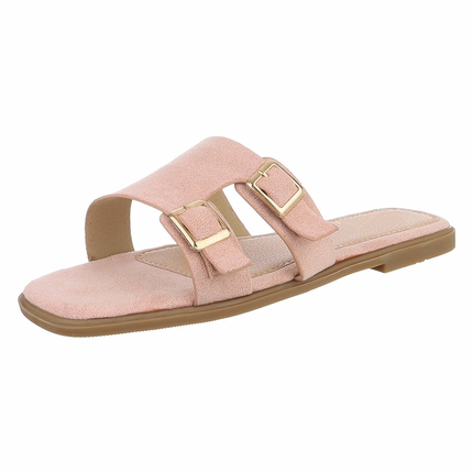 Damen Flache Sandalen - pink Gr. 37