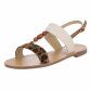 Damen Flache Sandalen - camelleopard