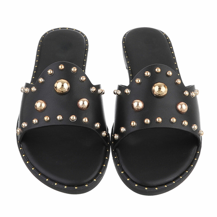 Damen Flache Sandalen - black