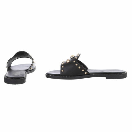 Damen Flache Sandalen - black