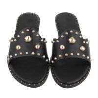 Damen Flache Sandalen - black