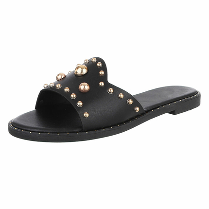 Damen Flache Sandalen - black Gr. 36