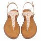 Damen Flache Sandalen - beige