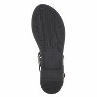 Damen Flache Sandalen - black
