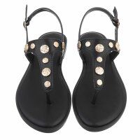 Damen Flache Sandalen - black