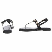 Damen Flache Sandalen - black