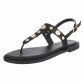 Damen Flache Sandalen - black Gr. 40