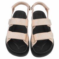 Damen Keilsandaletten - beige