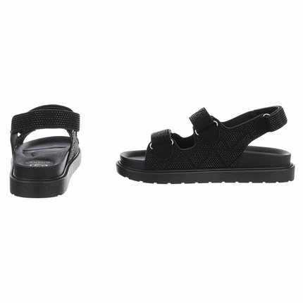 Damen Keilsandaletten - black
