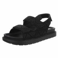 Damen Keilsandaletten - black