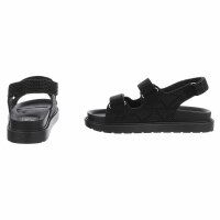 Damen Keilsandaletten - black