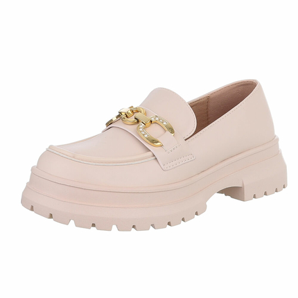 Damen Slipper - beige Gr. 38