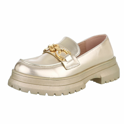 Damen Slipper - gold Gr. 41