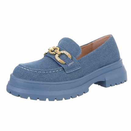 Damen Slipper - jeansblue Gr. 41