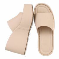 Damen Keilsandaletten - beige
