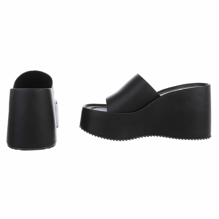 Damen Keilsandaletten - black