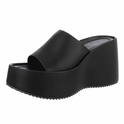 Damen Keilsandaletten - black Gr. 39