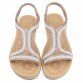 Damen Keilsandaletten - beige