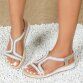 Damen Keilsandaletten - beige
