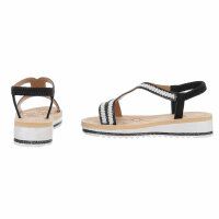 Damen Keilsandaletten - black