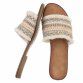 Damen Flache Sandalen - beige
